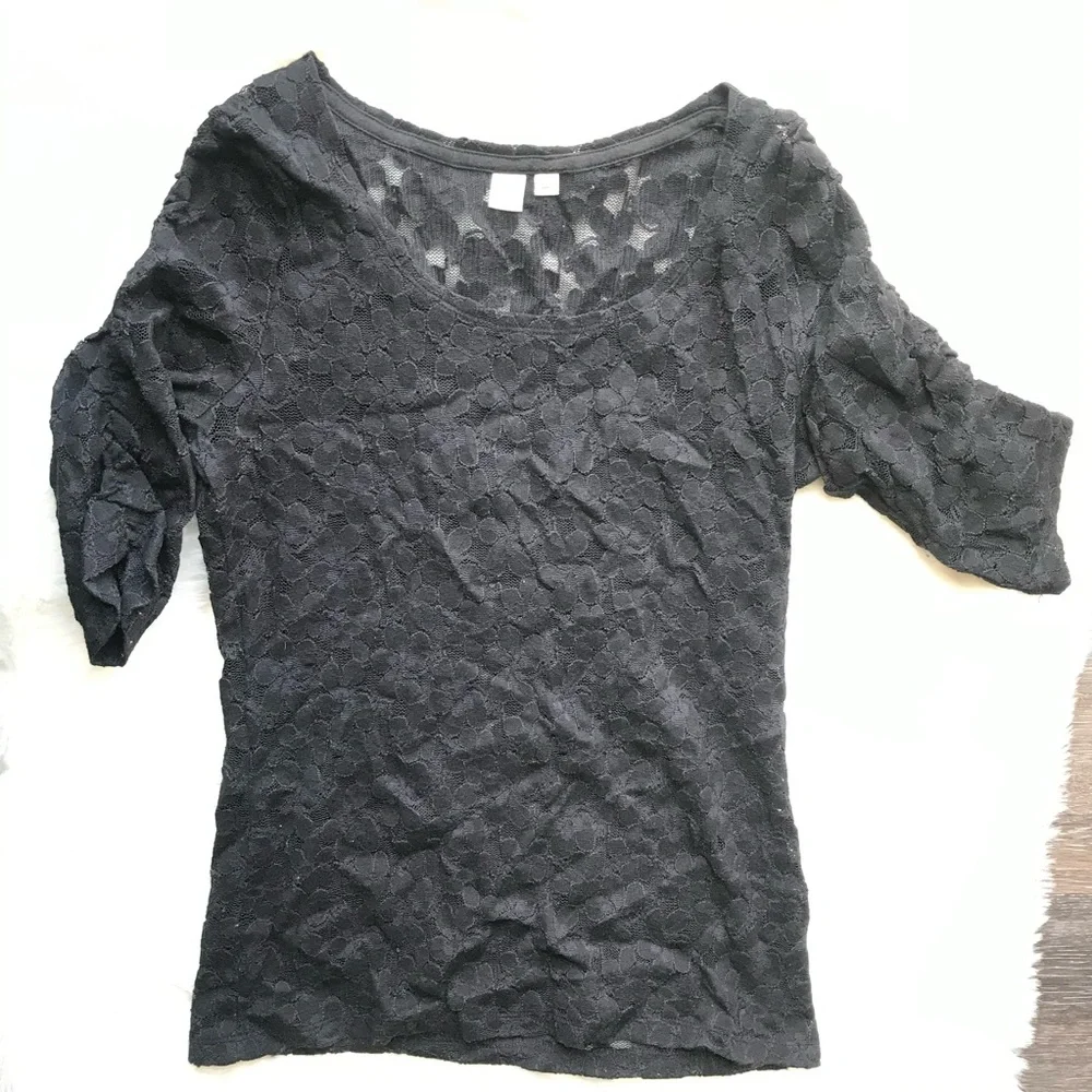 Anthropologie Eloise Brushed Lace Pullover - Picture 3 of 6